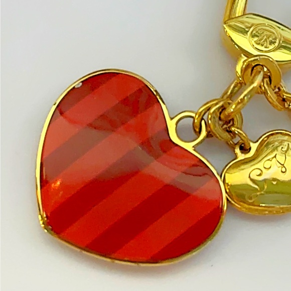 Louis Vuitton Porte Cles Coeur Rayeur Key Ring Bag Charm - Picture 2 of 10